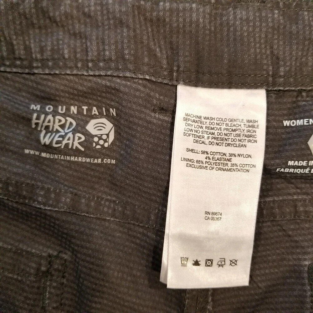 Mountain Hardwear Women Wanderland Pants Hiking Outdoor‎ Gray 12
